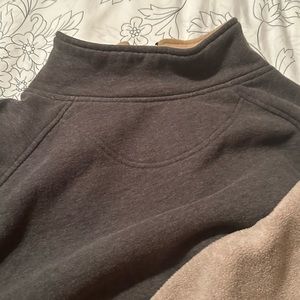 2 St. John’s bay 1/4 zip pullovers. A light brown and a charcoal 2xl.